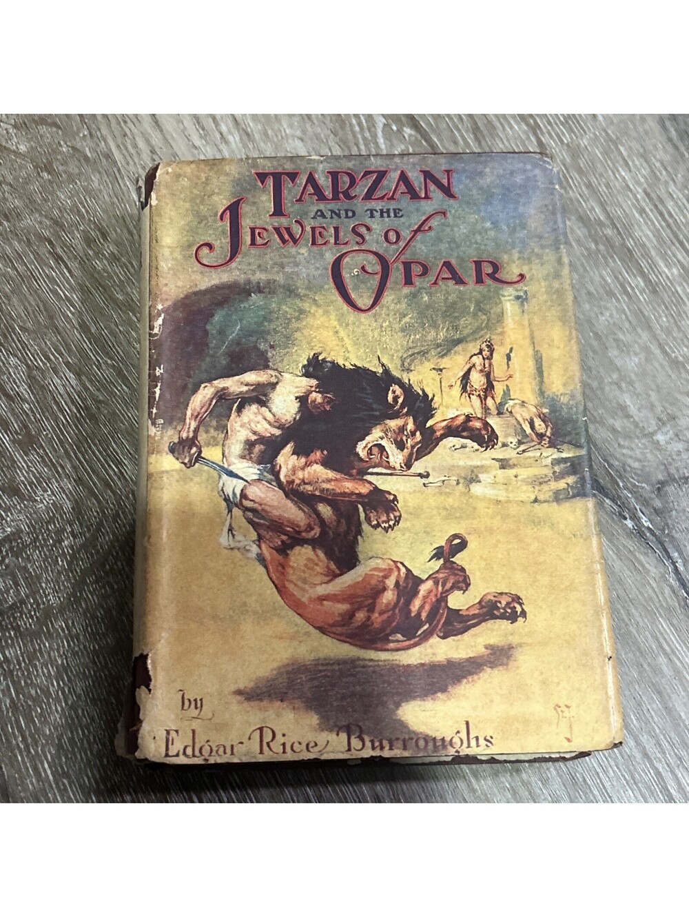 Tarzan and the Jewels of Opar by Edgar Rice Burroughs USED hardback 1918
